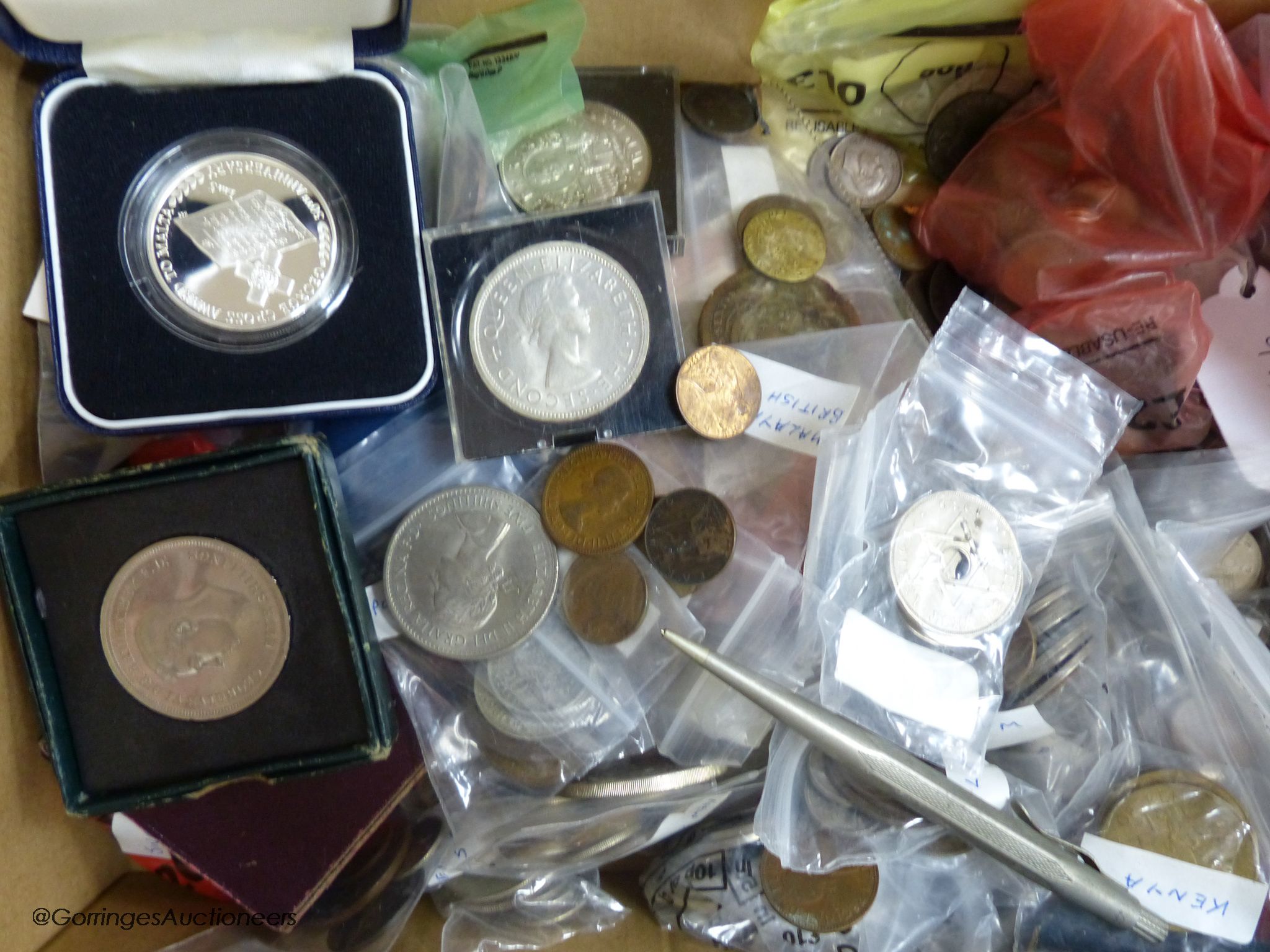 A collection of UK coins